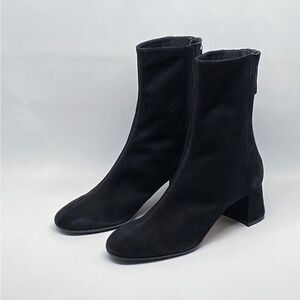 Aquazzura  Saint Honore Suede Ankle Boots size 35.5